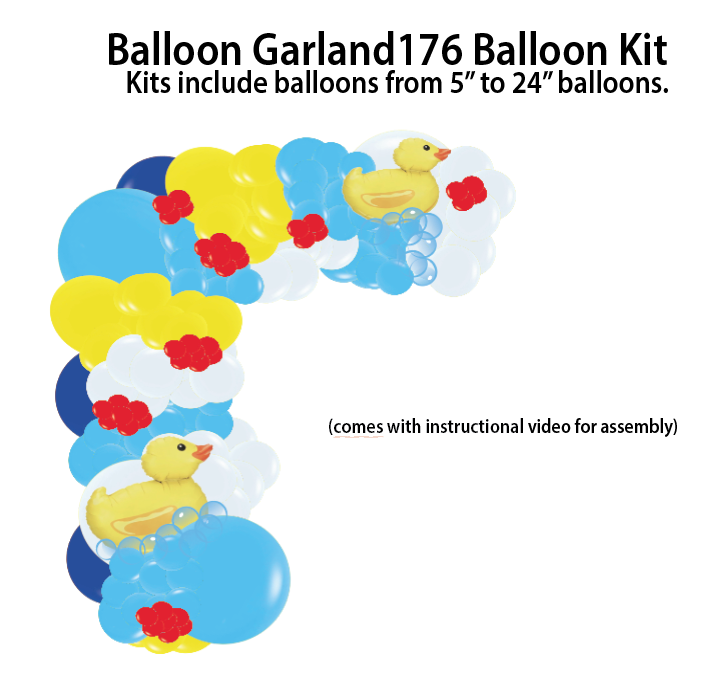 Rubber Duck - Balloon Garland Kit - $25