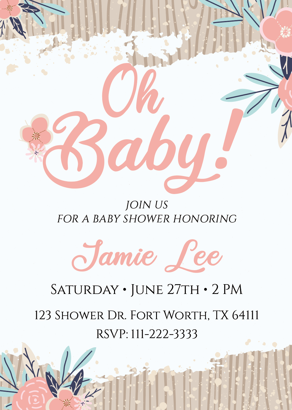 Boho Baby  - Invitations - $25