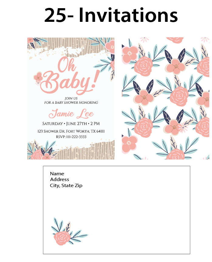 Boho Baby  - Invitations - $25