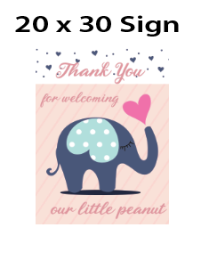 My Little Peanut  - Welcome Sign - $25