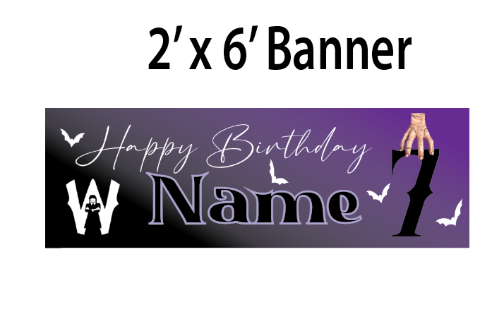 Wednesday -  Banner $25.00