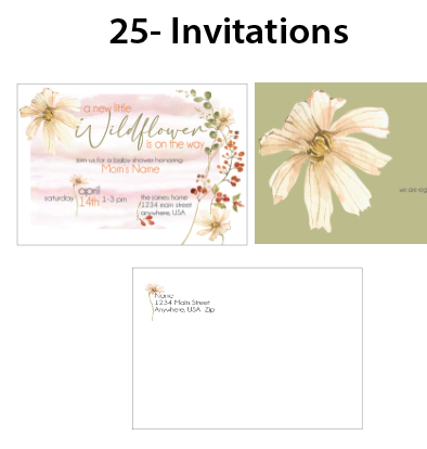 Wildflower  - Invitations - $25