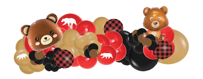 Buffalo Plaid- Balloon Garland Kit $15.00