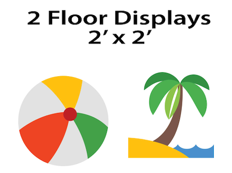 Beach - Floor Decor Stands $25.00