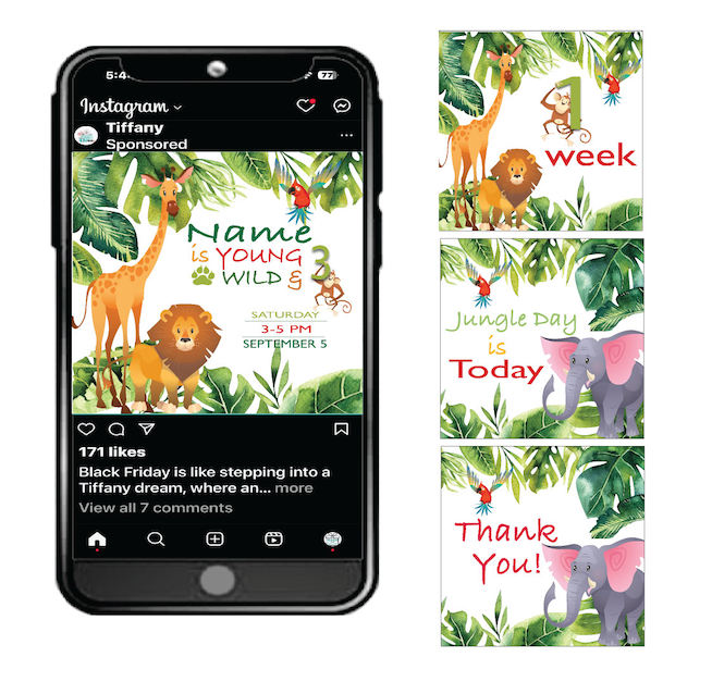 Young, Wild and Three - Digital Graphics $10.00
