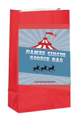 Circus  - Treat Bags $25.00