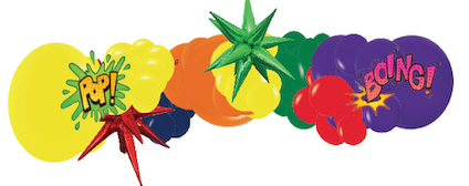 Comic Book - Balloon Garland Kit $15.00