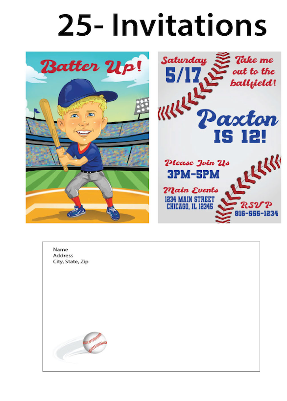 Caricature - Invitations  $25.00