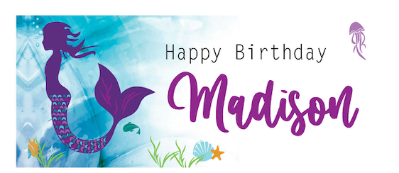 Mermaid -  Banner $25.00