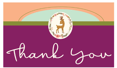 ONEderland - Thank you cards - $20.00