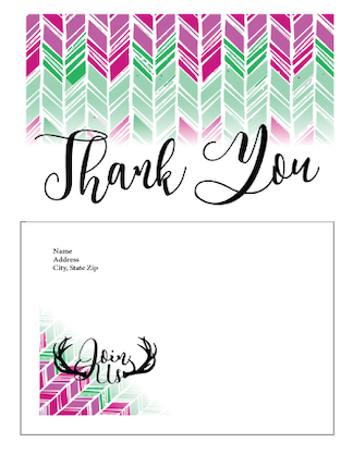 Oh Deer - Thank you cards - $20.00