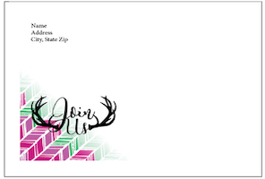 Oh Deer - Invitations  $25.00