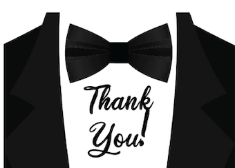Suit and Tie - Thank you cards - $20.00