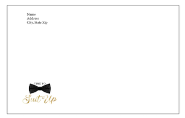 Suit and Tie - Thank you cards - $20.00