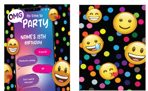 Texting_Emoji - Invitations  $25.00