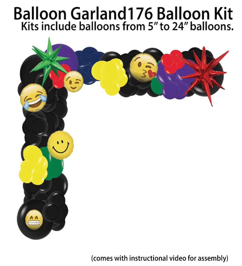 Texting_Emoji - Balloon Garland Kit $25.00