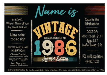 Vintage - Invitations- $25.00