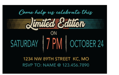 Vintage - Invitations- $25.00