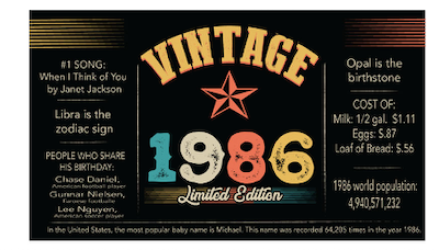 Vintage - Floor Graphics- $25.00