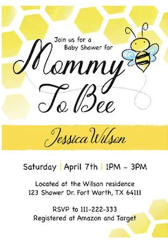 Sweet as can Bee - Invitations - $25