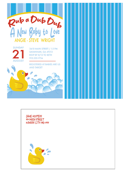 Rubber Duck - Invitations - $25