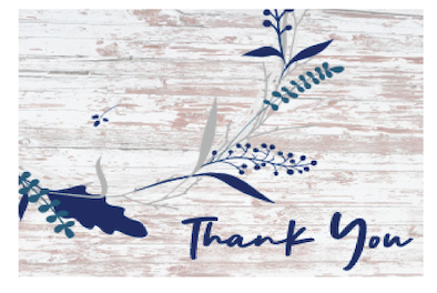 White Barnwood - Thank You Cards - $20.00