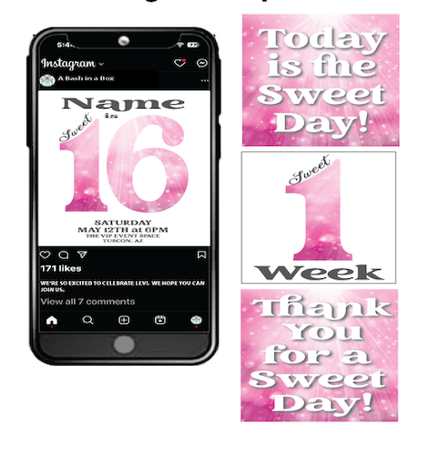 Sweet Sparkly 16- Digital Graphics -$10.00