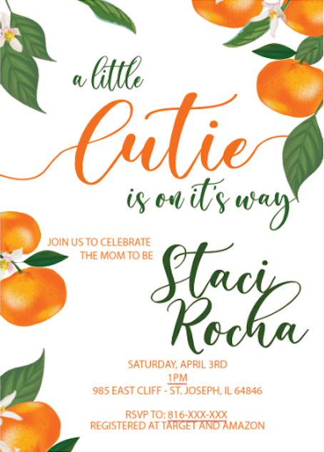 Little Cutie  - Invitations - $25