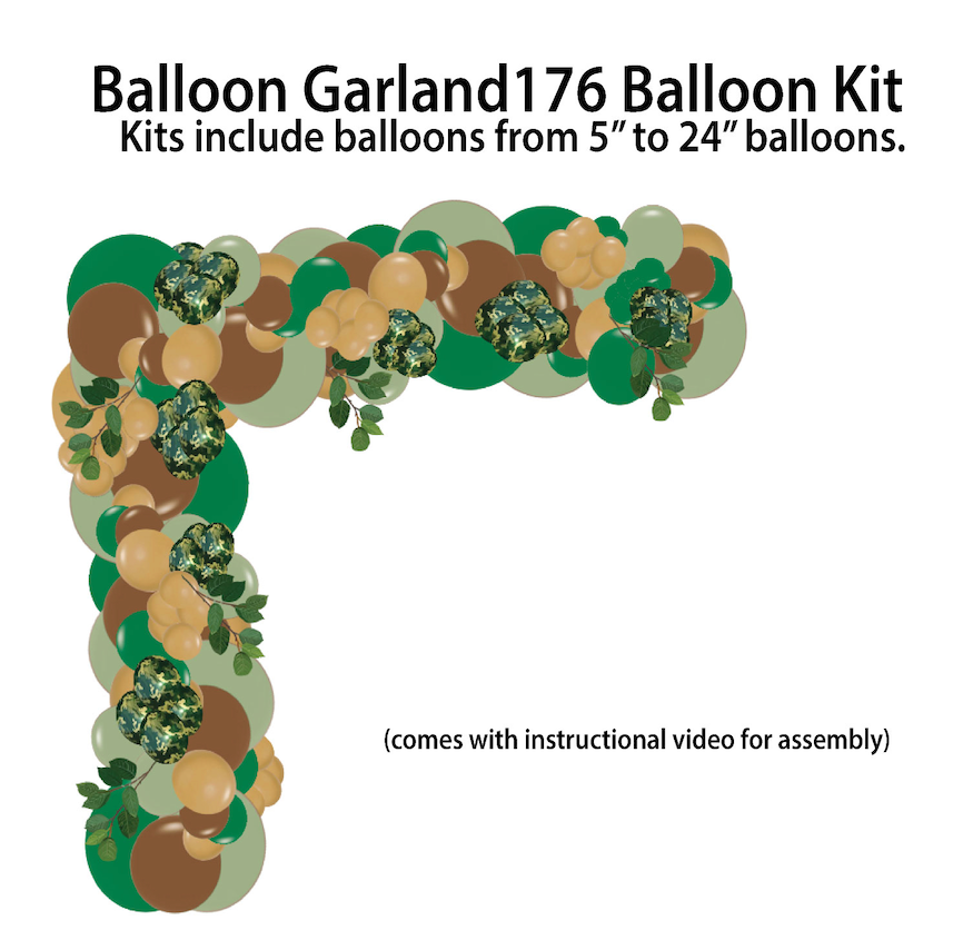 Camo this Cutie - Balloon Garland Kit - $25