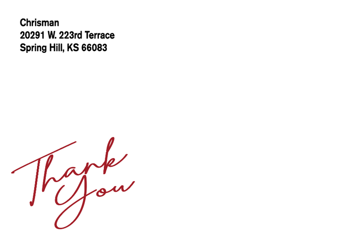 Thank You Cards