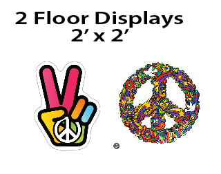 Peace - Floor Decor Stands $25.00