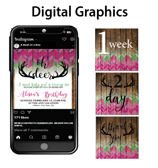 Oh Deer - Digital Graphics $10.00