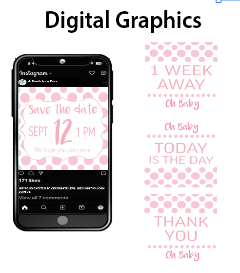 Pink Polka Dots - Digital Graphics - $10.00