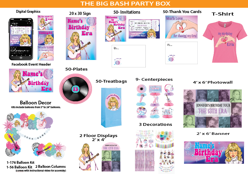 My Birthday Era -Big Bash Party Box