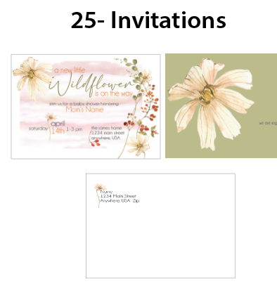 A Wildflower is on the Way -Celebration Party Box