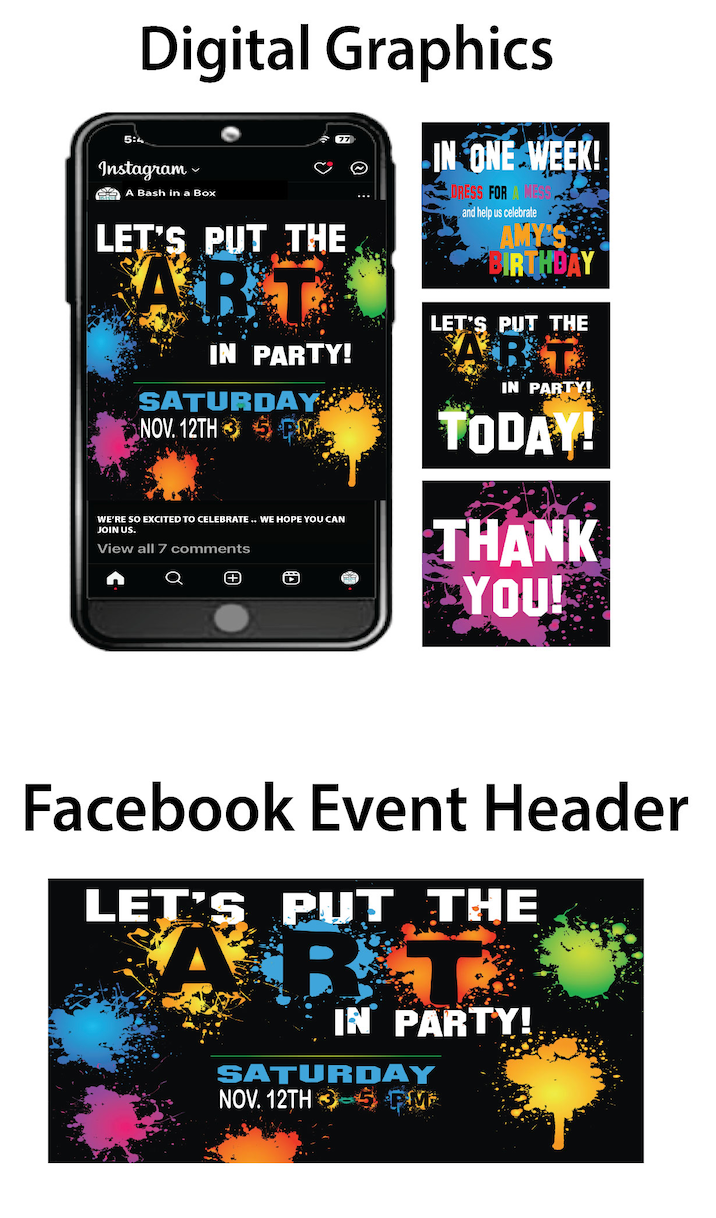 Art Party -Digital Graphics $10.00