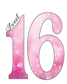 Sweet Sparkly 16 - Floor Graphics- $25.00
