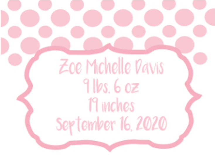 Pink Polka Dots -Thank You Cards - $20