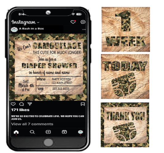 Camo this Cutie - Digital Graphics - $10.00