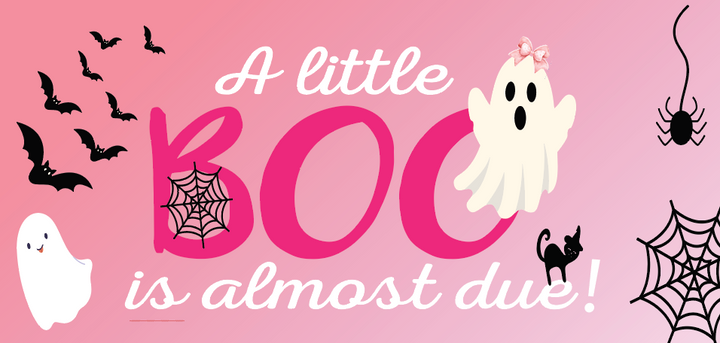 A little Boo is almost Due -  Digital Graphics  (Pink)