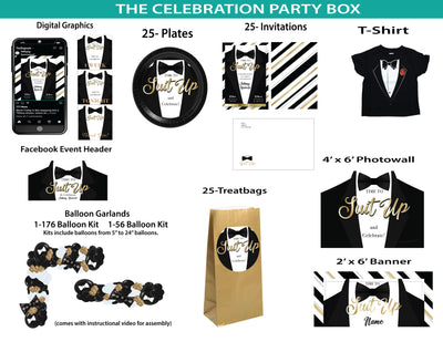 Suit and Tie -Celebration Party Box
