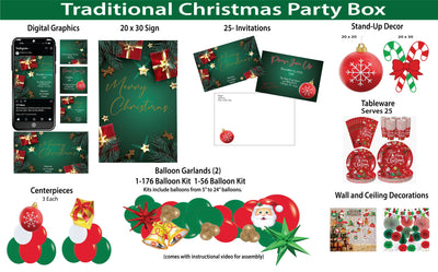 Traditional Christmas Party Box
