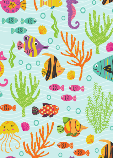Under the Sea - Thank you cards - $20.00