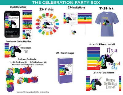 Unicorn -Celebration Party Box