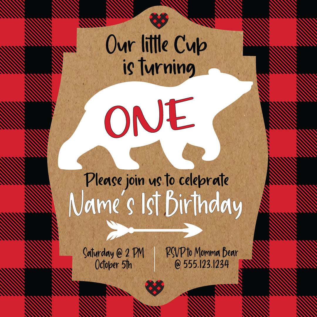 Buffalo Plaid Birthday Box
