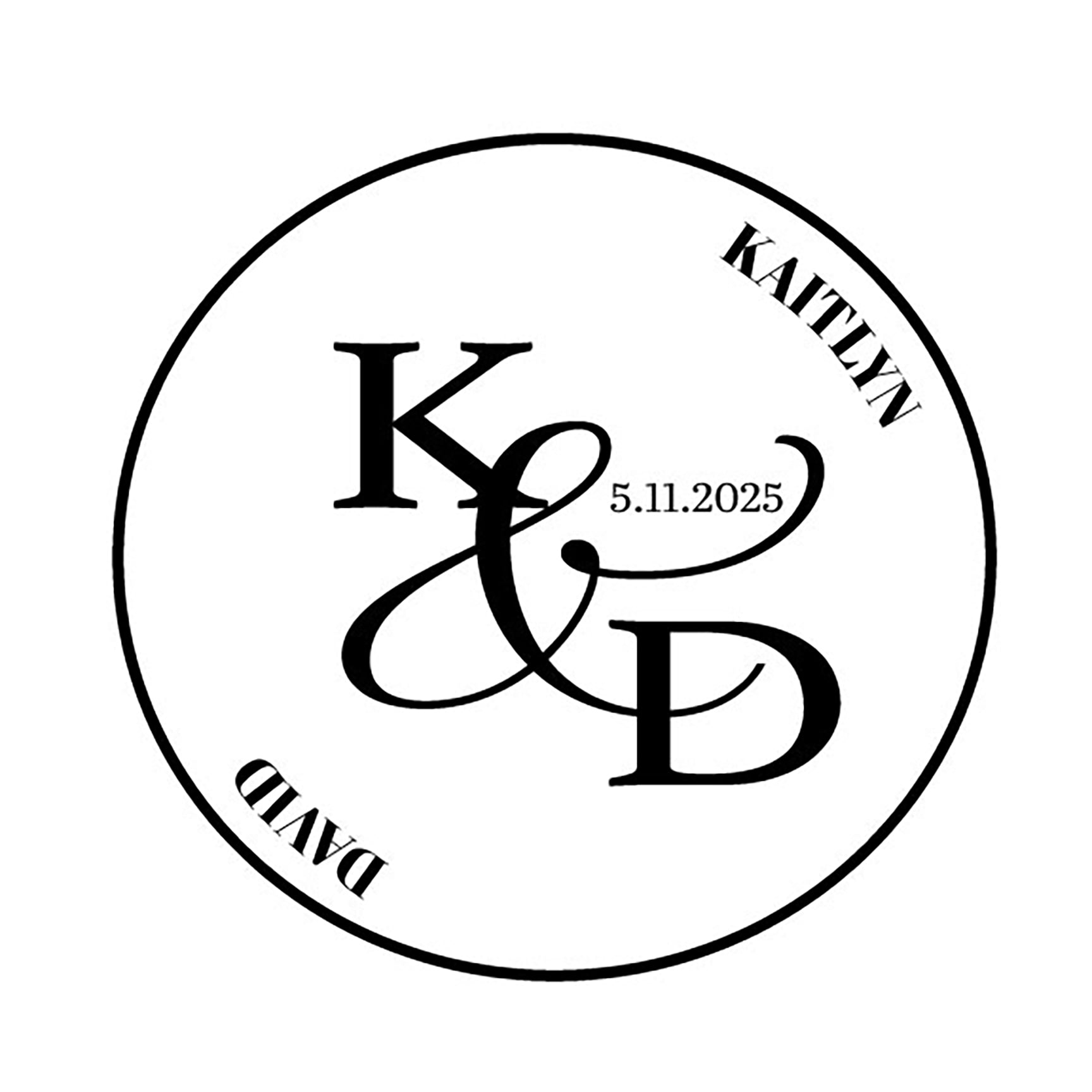 Dance Floor - Round Initials