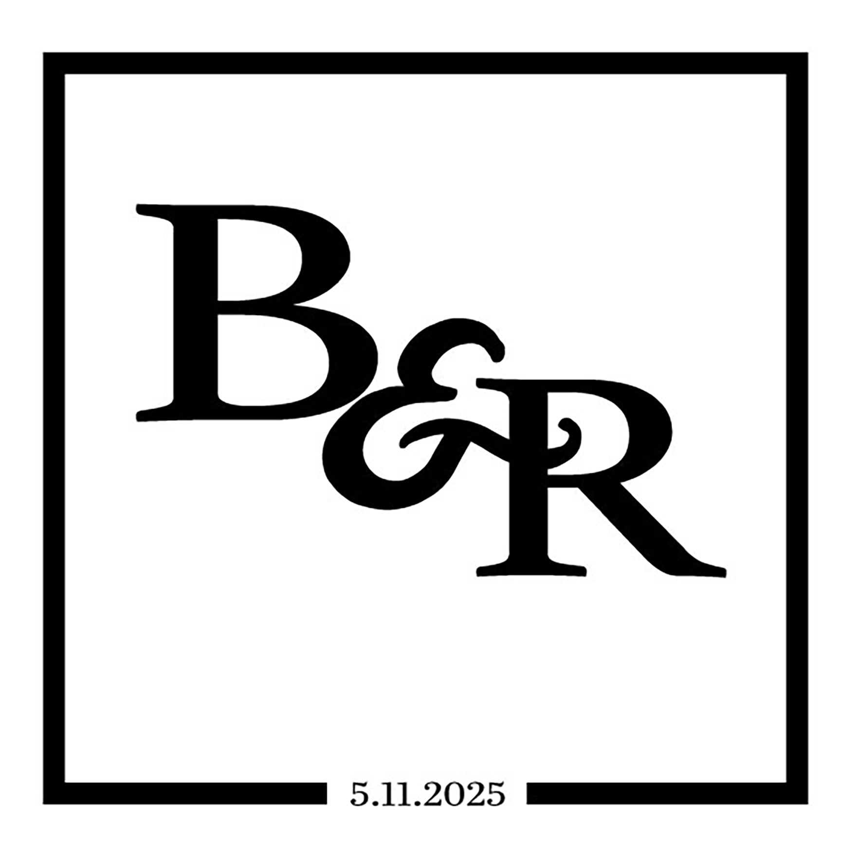 Dance Floor - Square Initials