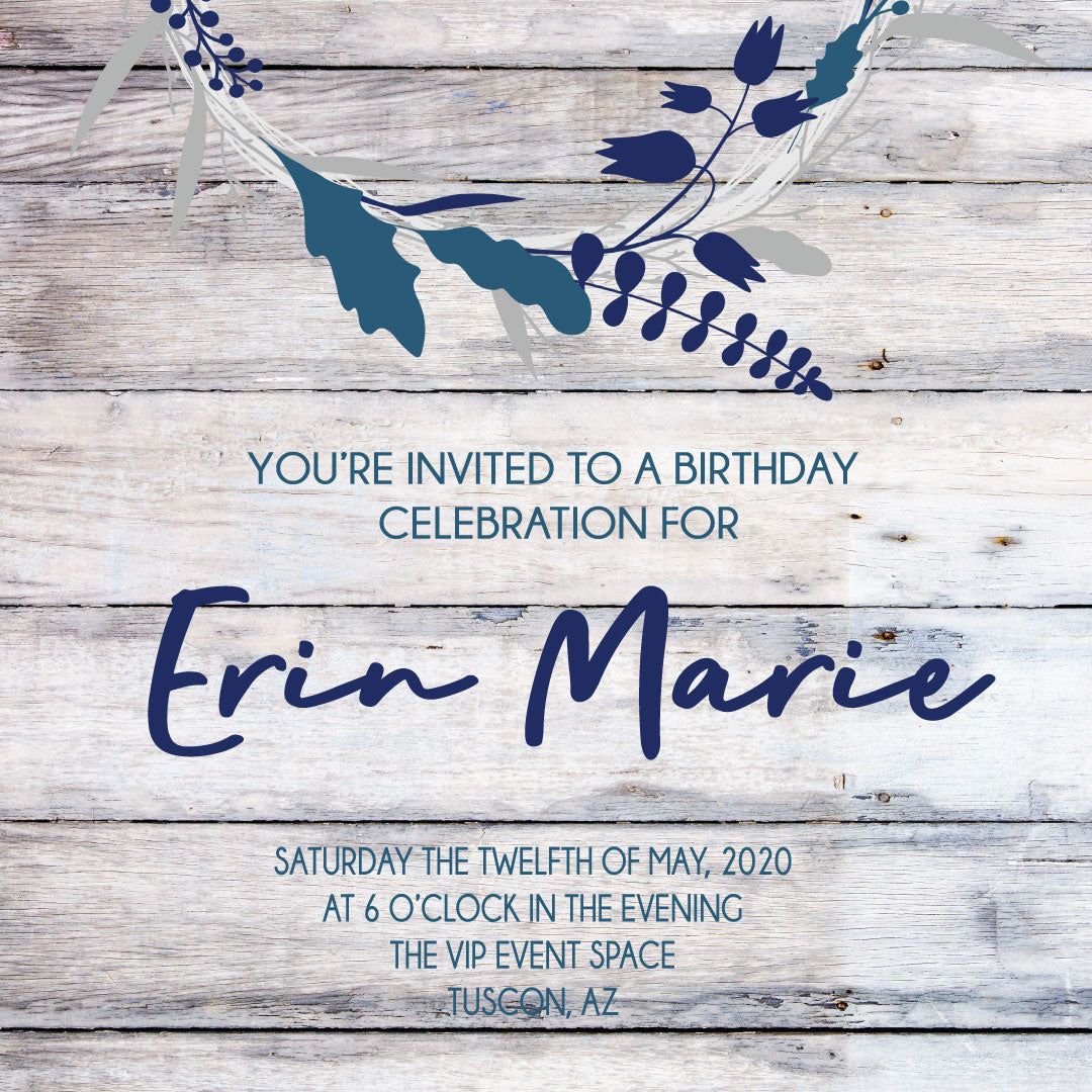 White Barnwood Birthday Box