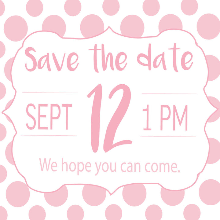 Pink Polka Dots - Digital Graphics - $10.00