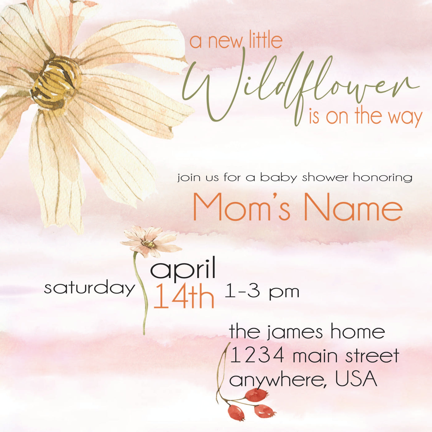 A Wildflower is on the Way -Digital Party Box